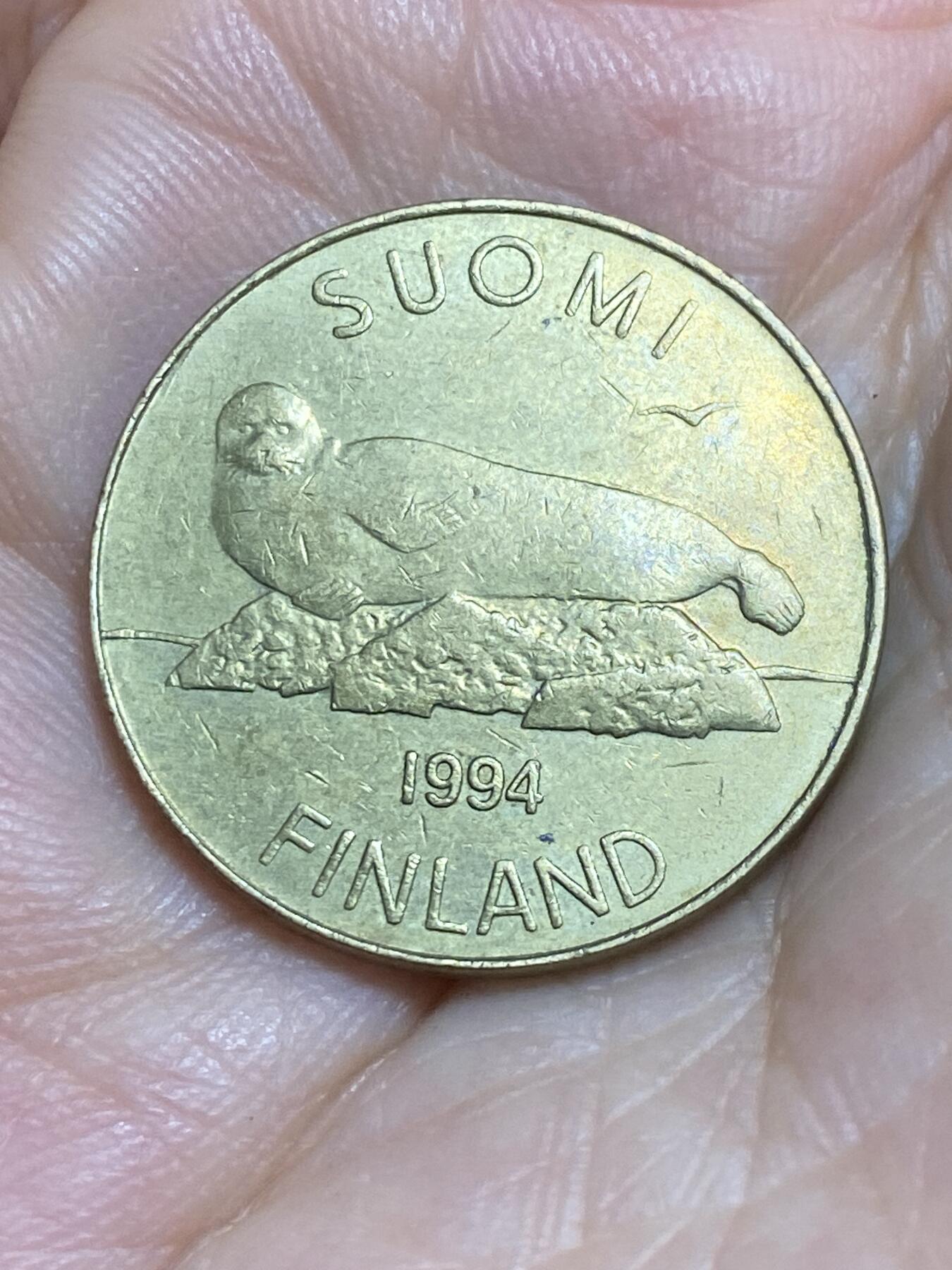 2025年第八十四场(总第一百一十场）外国好品散币(免佣金) 芬兰🇫🇮1994年5马克(M标)