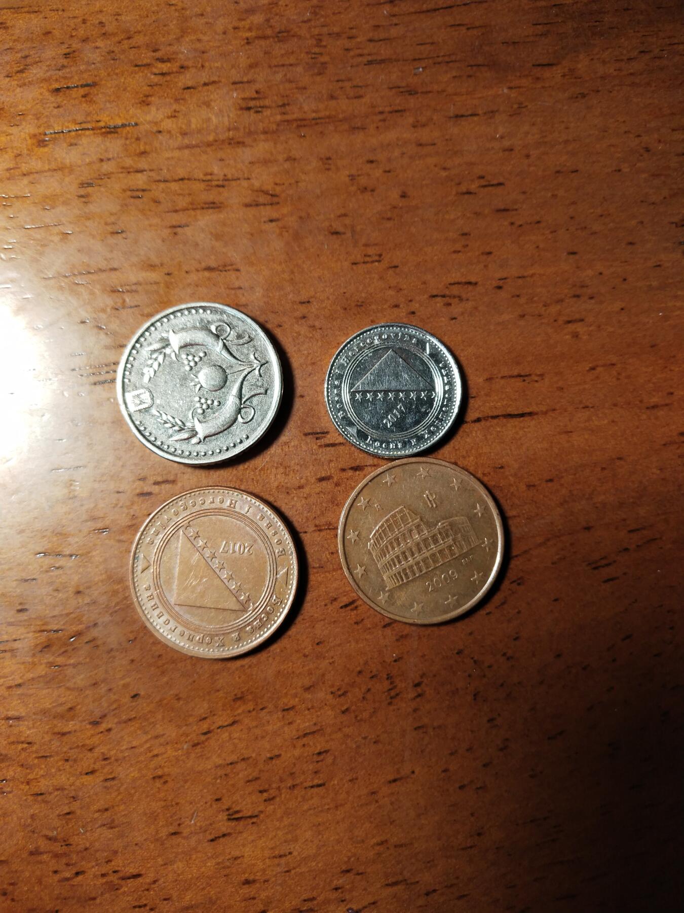 突尼西亚硬币四枚