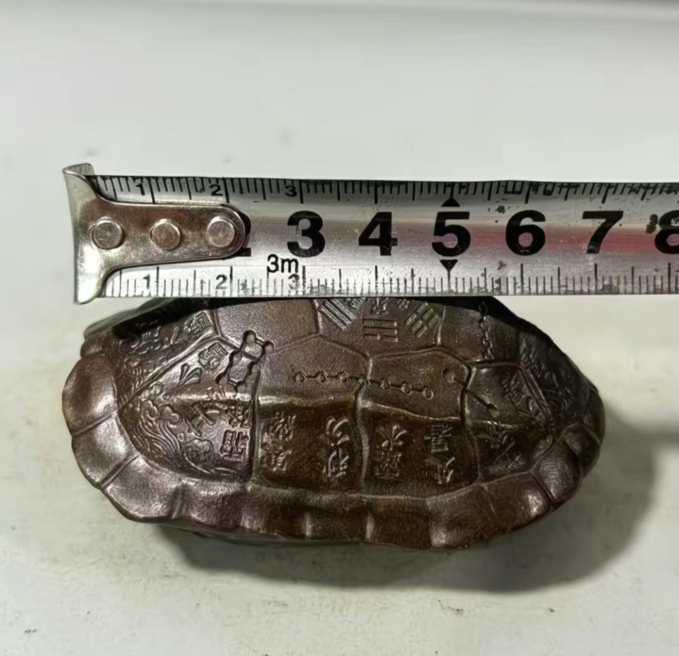 杂相专场 (做旧款)仿古铜合金龟壳富甲天下手把件