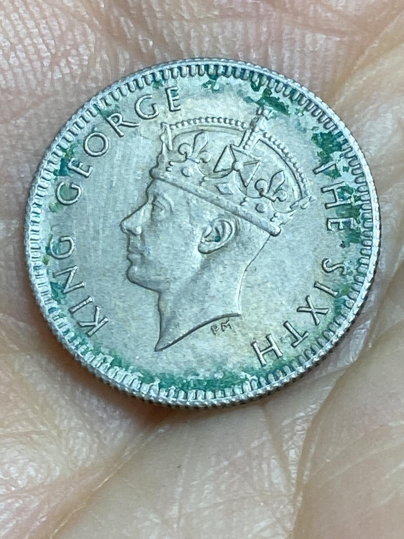 2025年第八十四场(总第一百一十场）外国好品散币(免佣金) 英属马来亚1950年5分(乔治六世第三版，关门年仅发行2年)