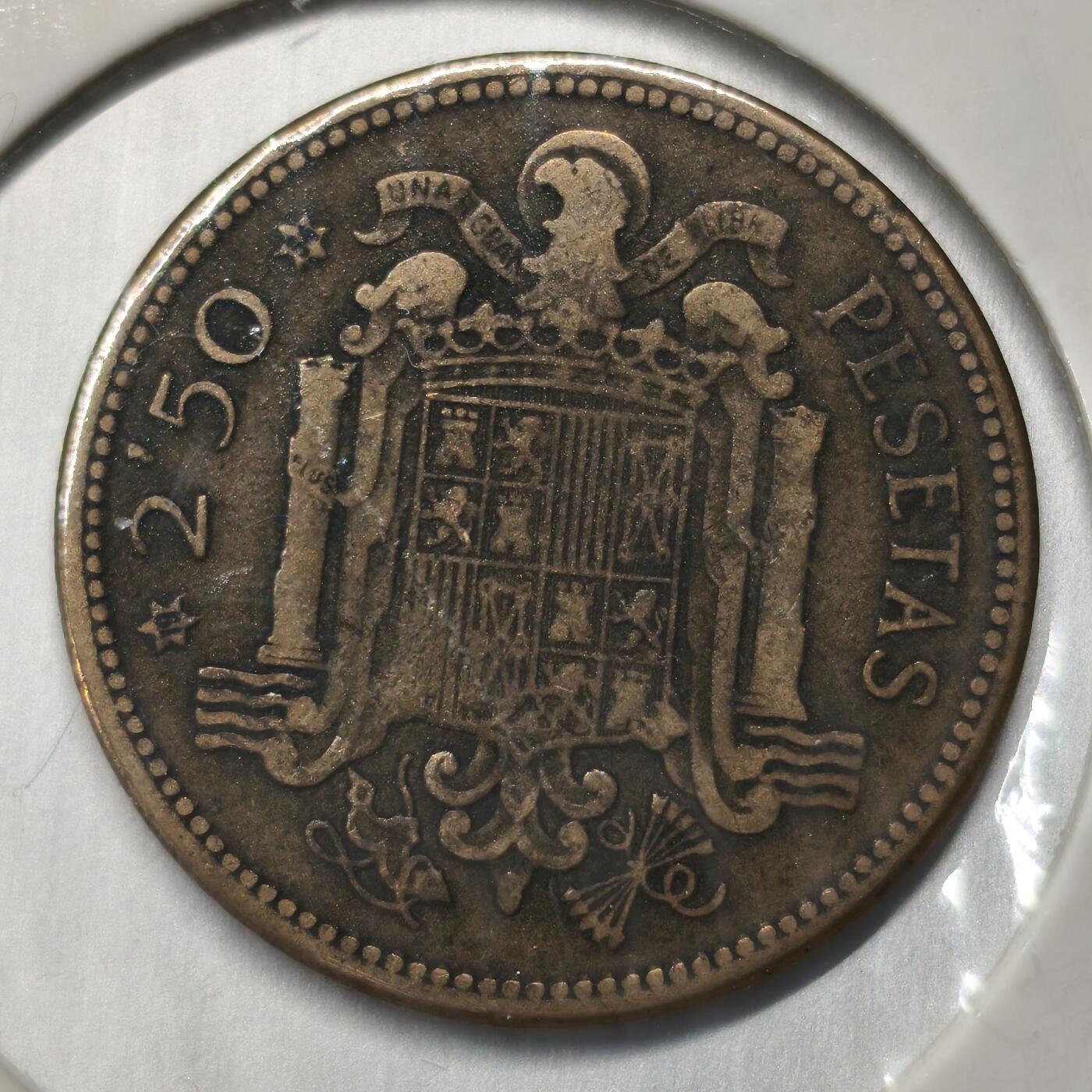 老蟹的宝藏🏴‍☠️ I 西班牙1944/1953年1比塞塔/2.5比塞塔2枚一组