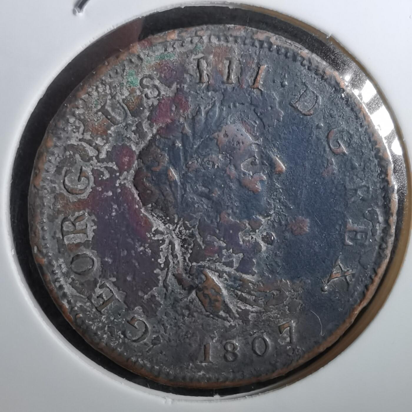 沼泽如烟--第826场 英国1807年铜币
