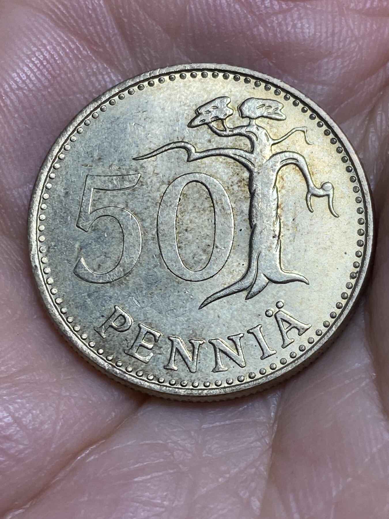 2025年第八十四场(总第一百一十场）外国好品散币(免佣金) 芬兰🇫🇮1978年50盆尼(K标)