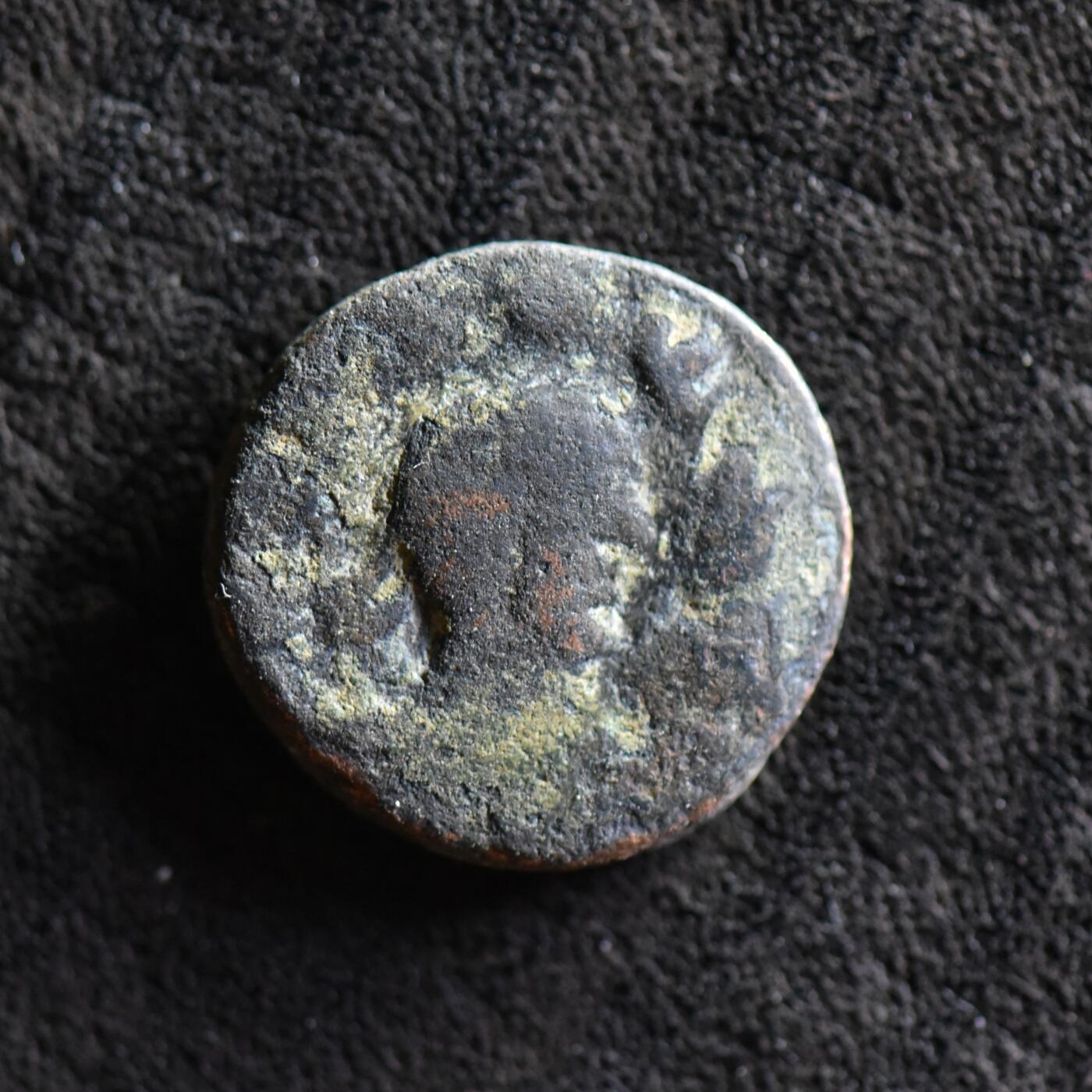 【良泉】【国庆精品场】10月2日晚19.30点开拍！ 222组，西方古代钱币、印章专场 【少见小面值】公元15-50年【古印度】贵霜开国国王，丘就却，铜币，3.16克