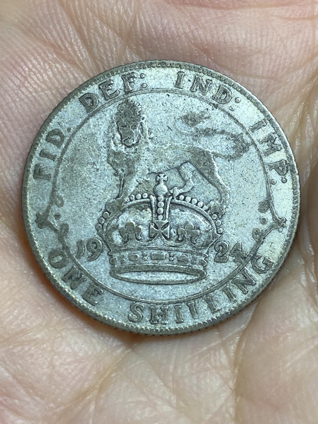 2025年第八十四场(总第一百一十场）外国好品散币(免佣金) 英国🇬🇧1924年1先令银币(乔治五世第二版，500银)