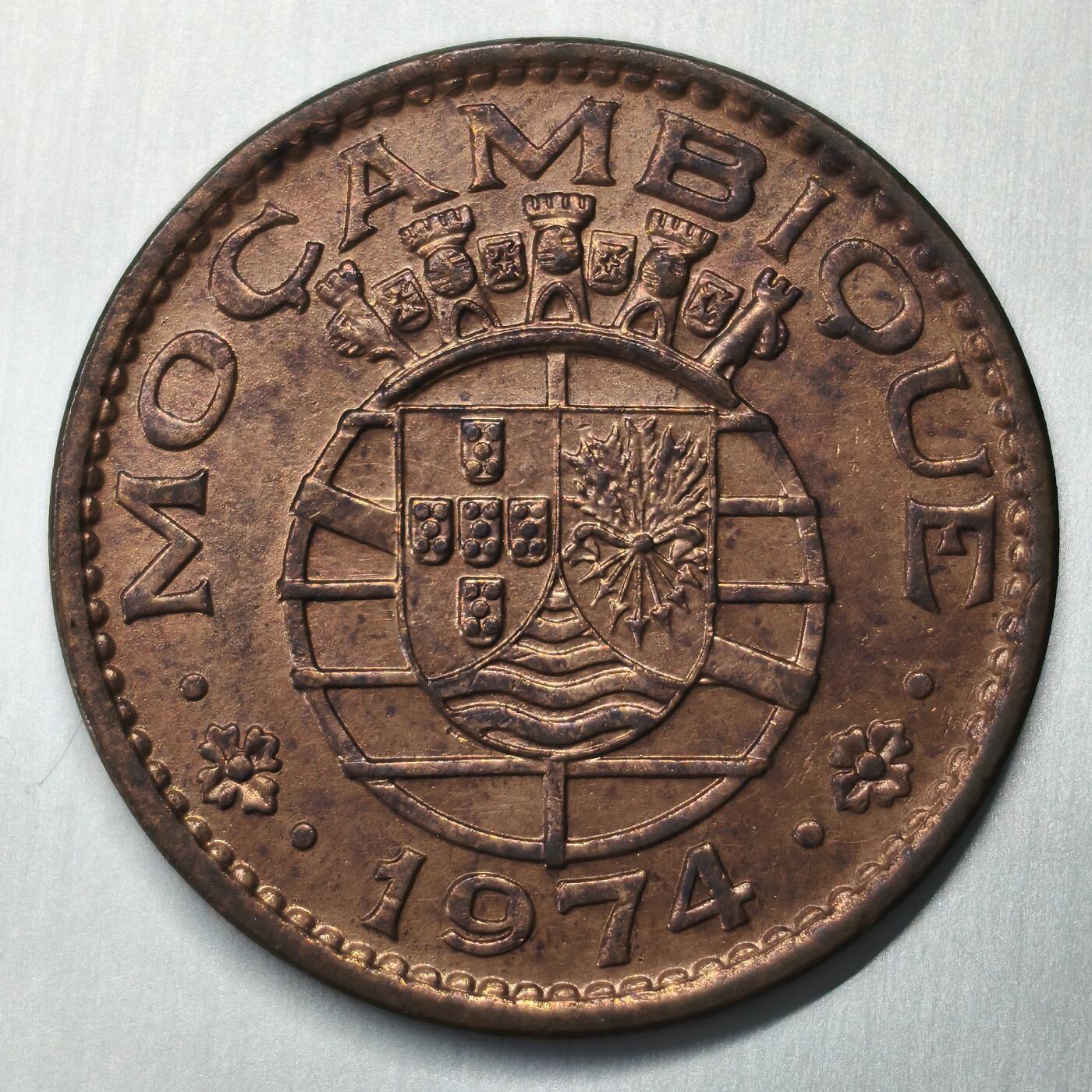 老蟹的宝藏🏴‍☠️ I 葡属莫桑比克1974年1埃斯库多