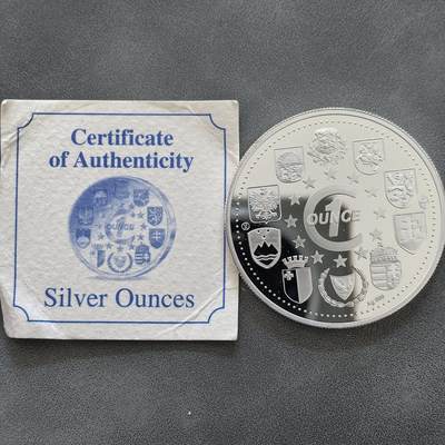 道一币馆币章第一百四十四场 - 带证书 马耳他瓦莱塔港1盎司纯银纪念章
