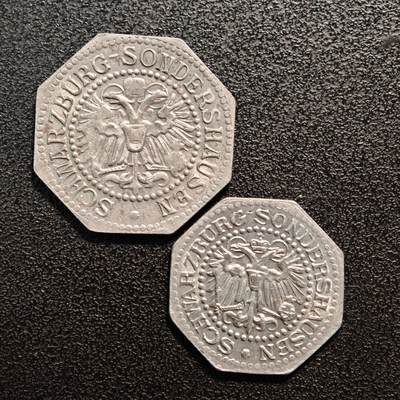 【德藏】世界币章拍卖第144期（拍品征集中~欢迎藏友联系） - 2枚一组 德国紧急时期铁币套组 详细尺寸请看拍品介绍