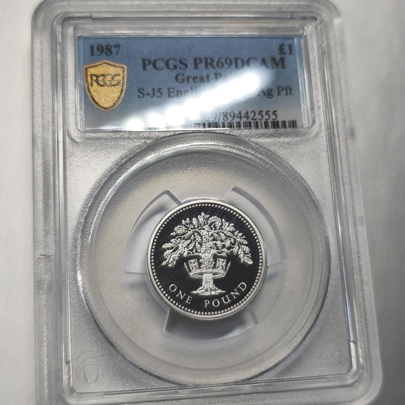 老蟹的宝藏🏴‍☠️ I 英国1987年加厚1英镑银币-亚军分