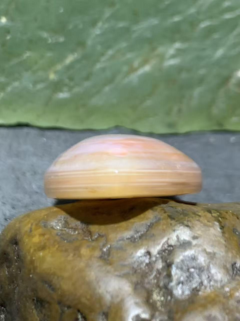 精美川料红白南红玛瑙天眼纹吊坠一个，