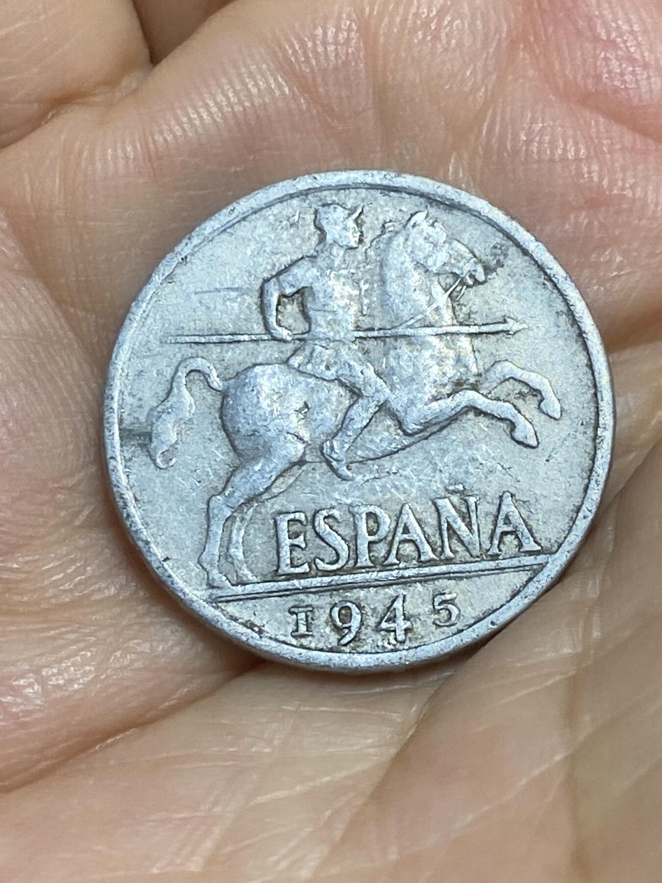 2025年第八十四场(总第一百一十场）外国好品散币(免佣金) 西班牙🇪🇸1945年10分(国民政府时期，实际为佛朗哥控制)