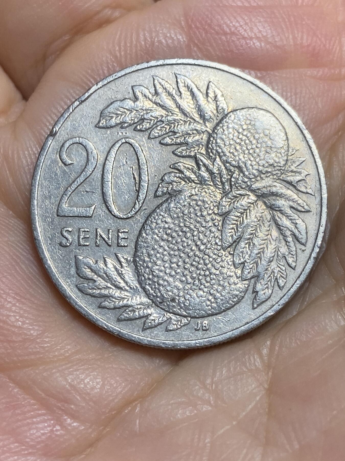 2025年第八十四场(总第一百一十场）外国好品散币(免佣金) 萨摩亚🇼🇸1993年20分(第二套流通硬币)