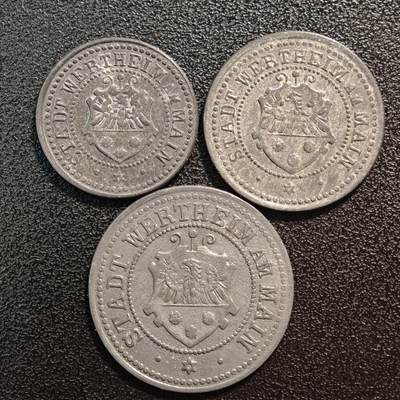 【德藏】世界币章拍卖第144期（拍品征集中~欢迎藏友联系） - 3枚一组 德国紧急时期铁币套组 详细尺寸请看拍品介绍