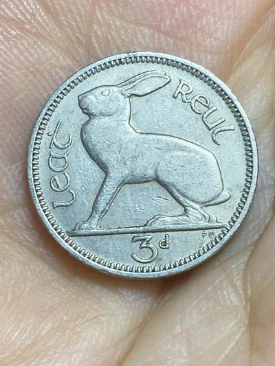 2025年第八十四场(总第一百一十场）外国好品散币(免佣金) - 爱尔兰🇮🇪1963年3便士(共和国时期第一套第二版)