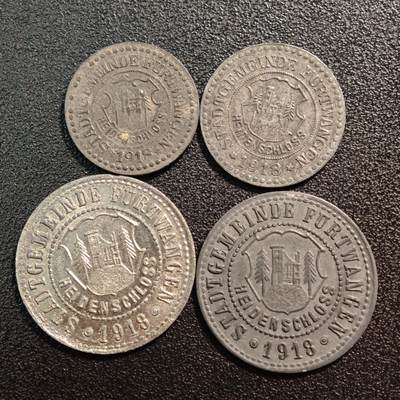 【德藏】世界币章拍卖第144期（拍品征集中~欢迎藏友联系） - 4枚一组 德国紧急时期铁币套组 详细尺寸请看拍品介绍