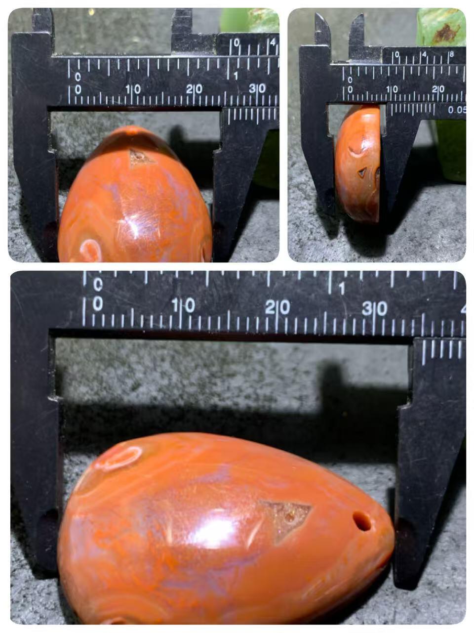 罕见川料南红玛瑙晶洞吊坠一个，