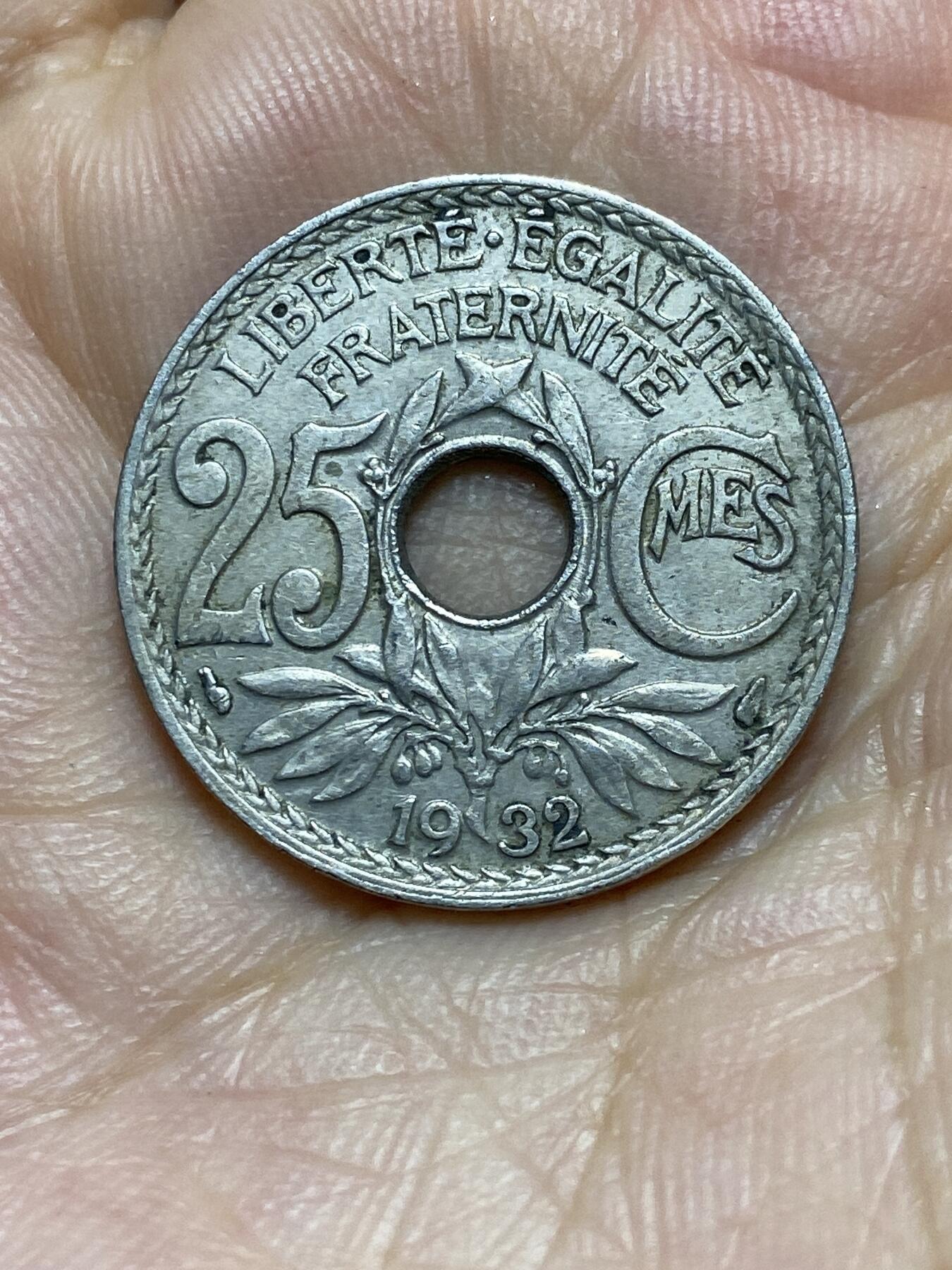 2025年第八十五场(总第一百一十一场）外国好品散币(免佣金) 法国🇫🇷1932年25生丁