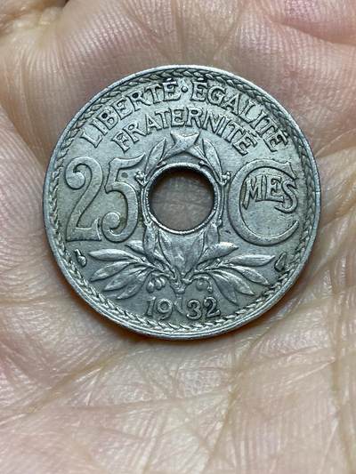 2025年第八十五场(总第一百一十一场）外国好品散币(免佣金) - 法国🇫🇷1932年25生丁