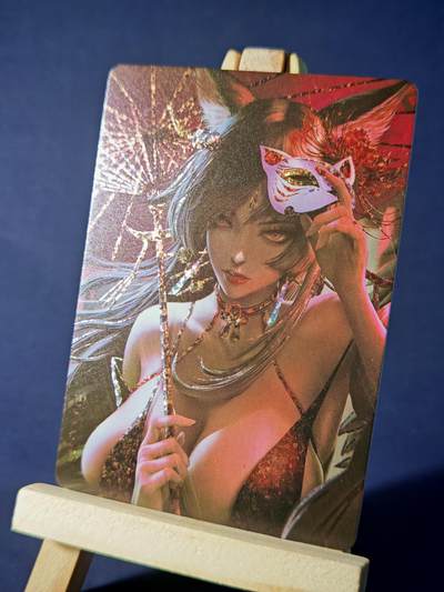 第13期~扫码加群抽红包得[包邮券]★★一大波美女场★★ 免费收拍品中【琦卡当当铺】(分享有奖) - SANKA-狐妖面具款-钻闪-1张