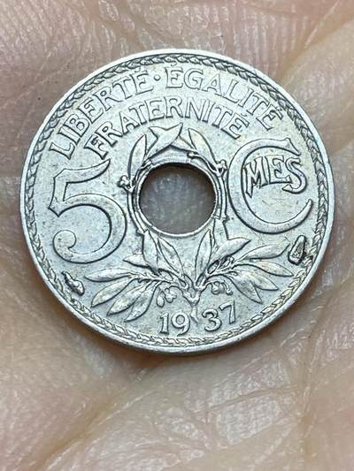 2025年第八十五场(总第一百一十一场）外国好品散币(免佣金) - 法国🇫🇷1937年5生丁