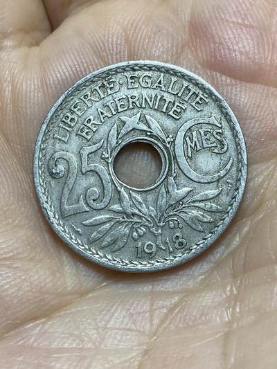 2025年第八十五场(总第一百一十一场）外国好品散币(免佣金) - 法国🇫🇷1918年25生丁