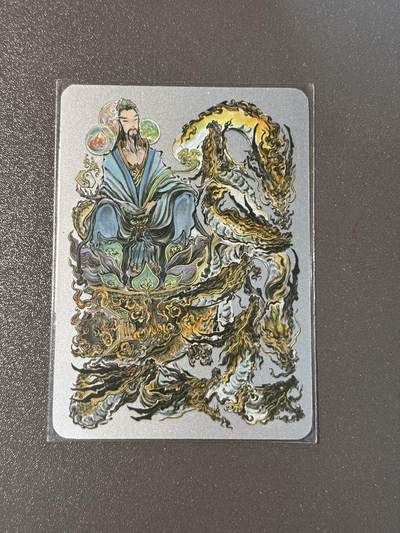 【香脆酥甜 红花少年】小王子卡拍第十五场  - 启读文化 沈鑫 ips展会盲袋编号冷烫银卡 1g重Ag999 封神元始天尊