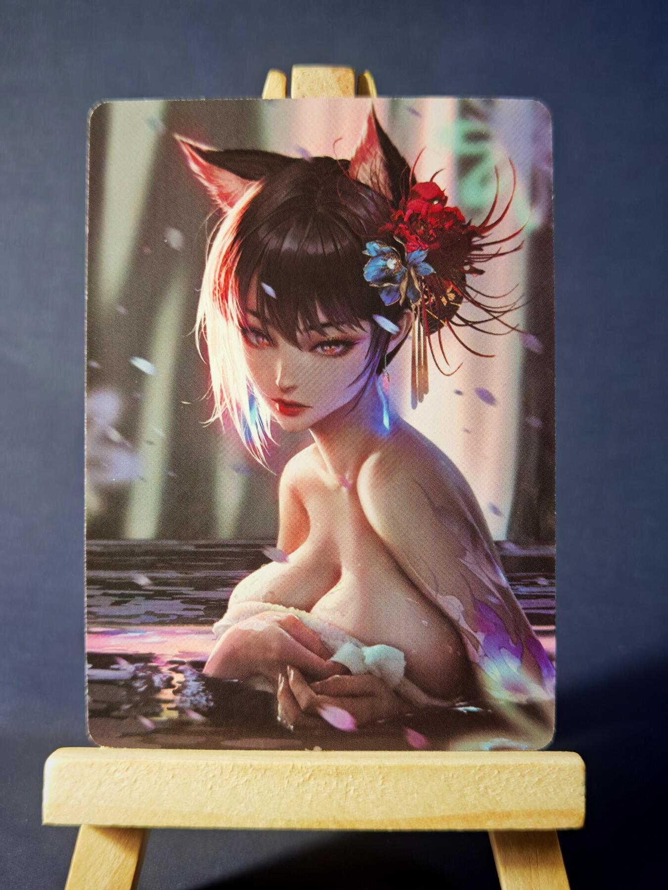 第13期~扫码加群抽红包得[包邮券]★★一大波美女场★★ 免费收拍品中【琦卡当当铺】(分享有奖) SANKA-狐妖-钻闪-1张
