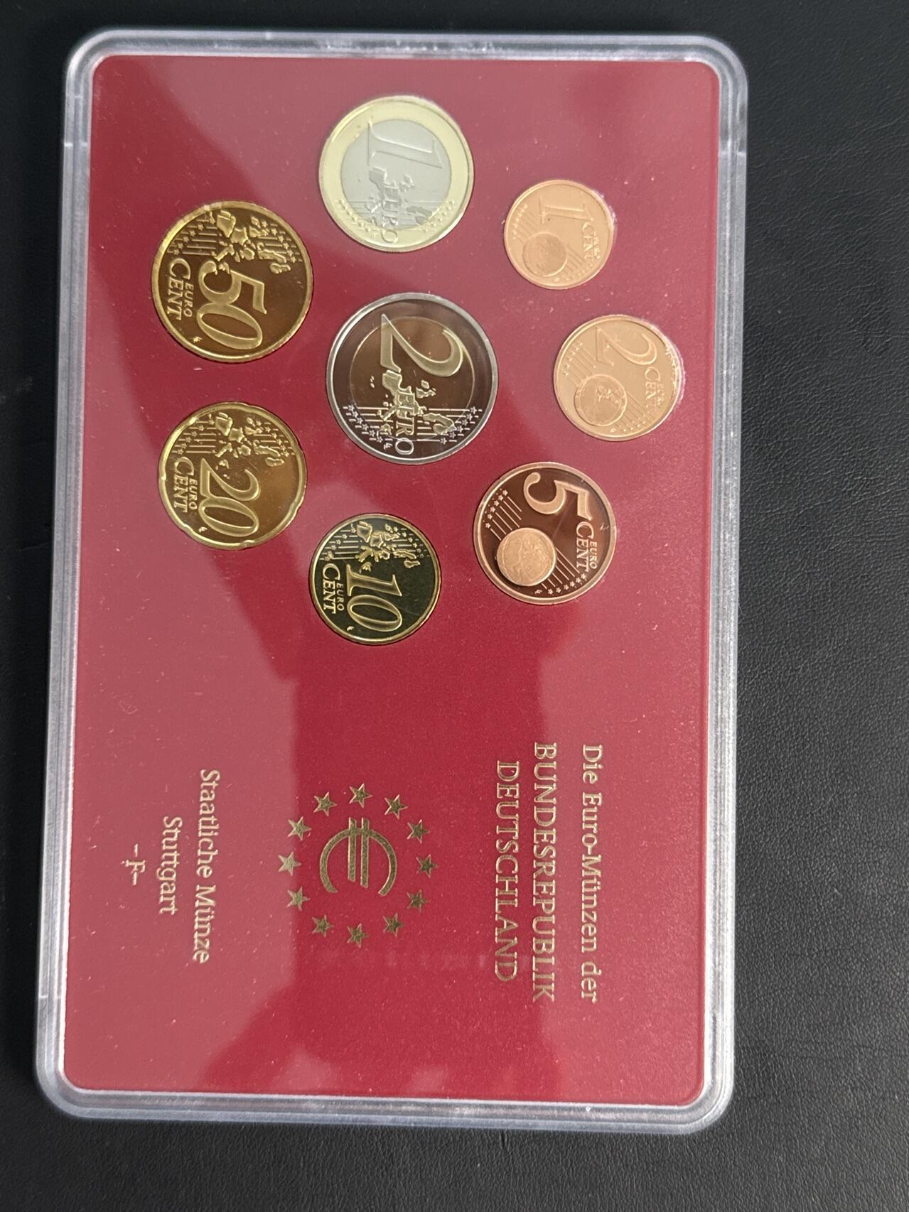 ❤️【币观天下】❤️ 第322期钱币拍卖- 2025.9.5周五晚上6点半场-长期征集拍品 德国2002年官方精制套币