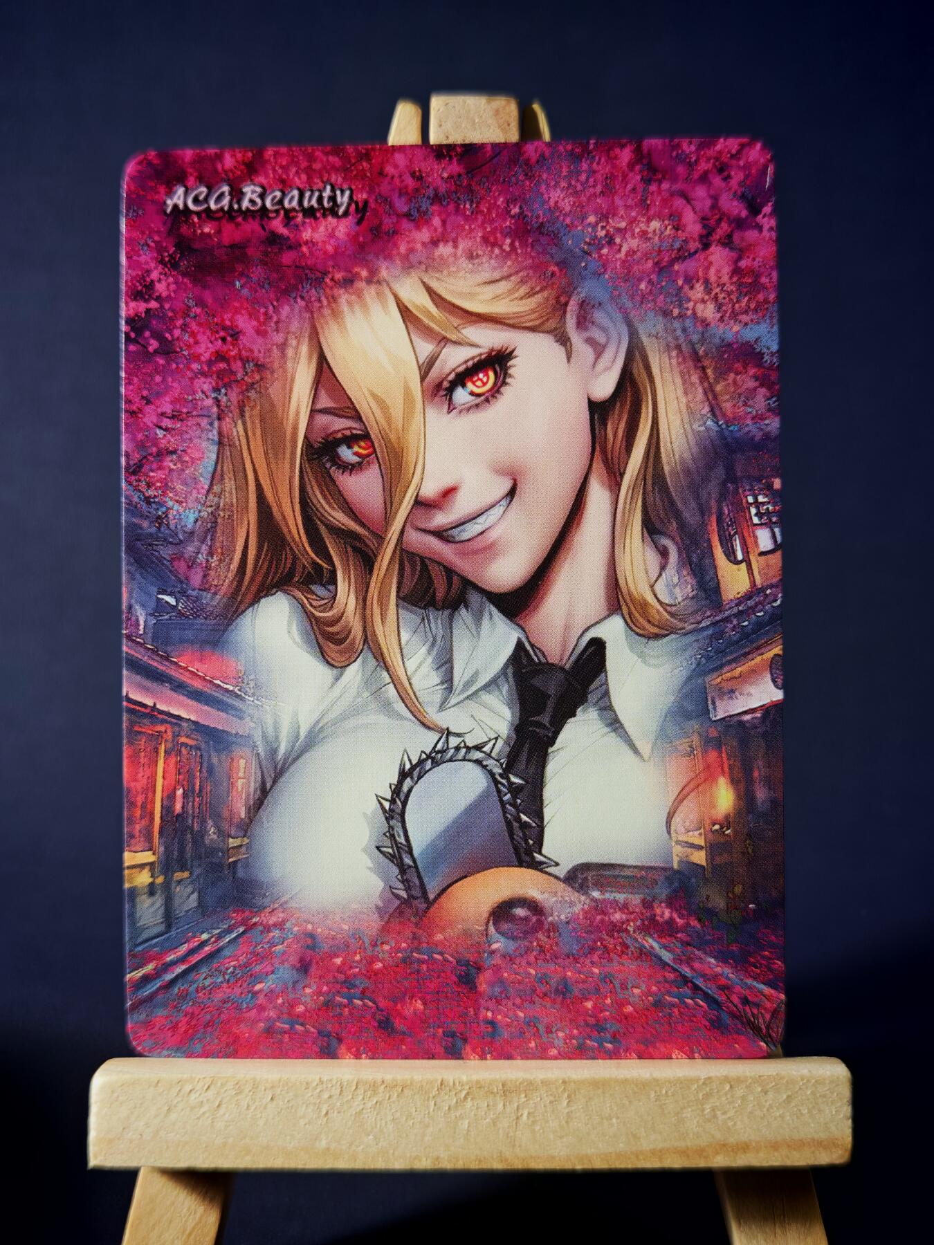 第13期~扫码加群抽红包得[包邮券]★★一大波美女场★★ 免费收拍品中【琦卡当当铺】(分享有奖) ARTGERM-动漫美女-电锯人-彩闪-1个
