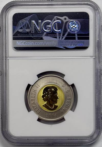 S&S Numismatic世界钱币-拍卖 第126期  加拿大2014年 野生动物幼崽系列-兔崽 2加元双色纪念币 NGC SP69