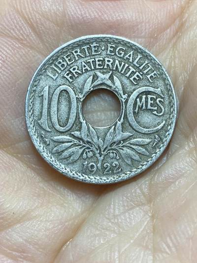 2025年第八十五场(总第一百一十一场）外国好品散币(免佣金) - 法国🇫🇷1922年10生丁