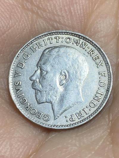 2025年第八十五场(总第一百一十一场）外国好品散币(免佣金) - 英国🇬🇧1918年3银币(乔治五世第一版，925高银)