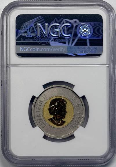 S&S Numismatic世界钱币-拍卖 第126期  加拿大2012年 野生动物幼崽系列-狼崽 2加元双色纪念币 NGC SP69