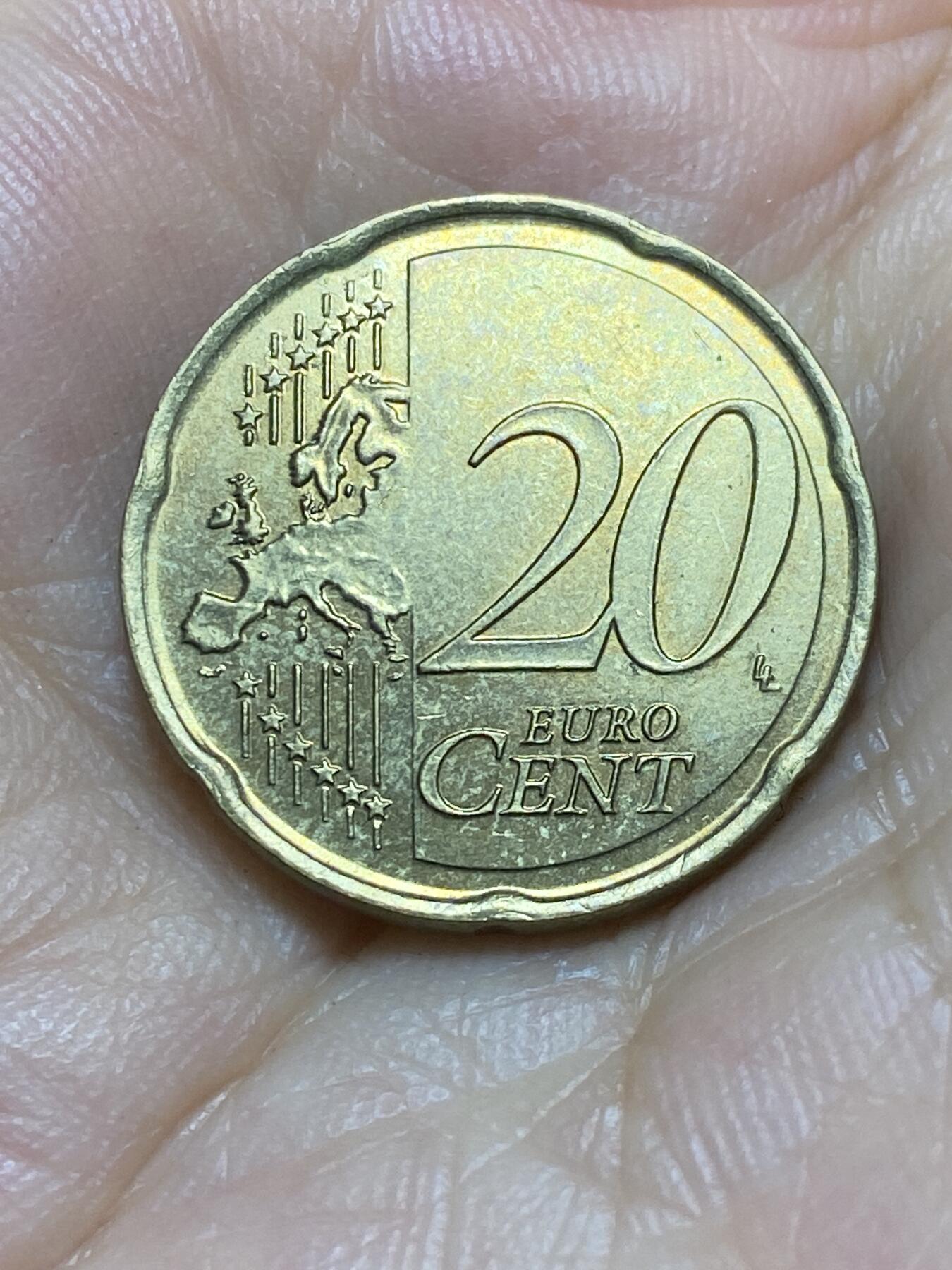 2025年第八十五场(总第一百一十一场）外国好品散币(免佣金) 好品–马耳他🇲🇹2008年20欧分(首发年)