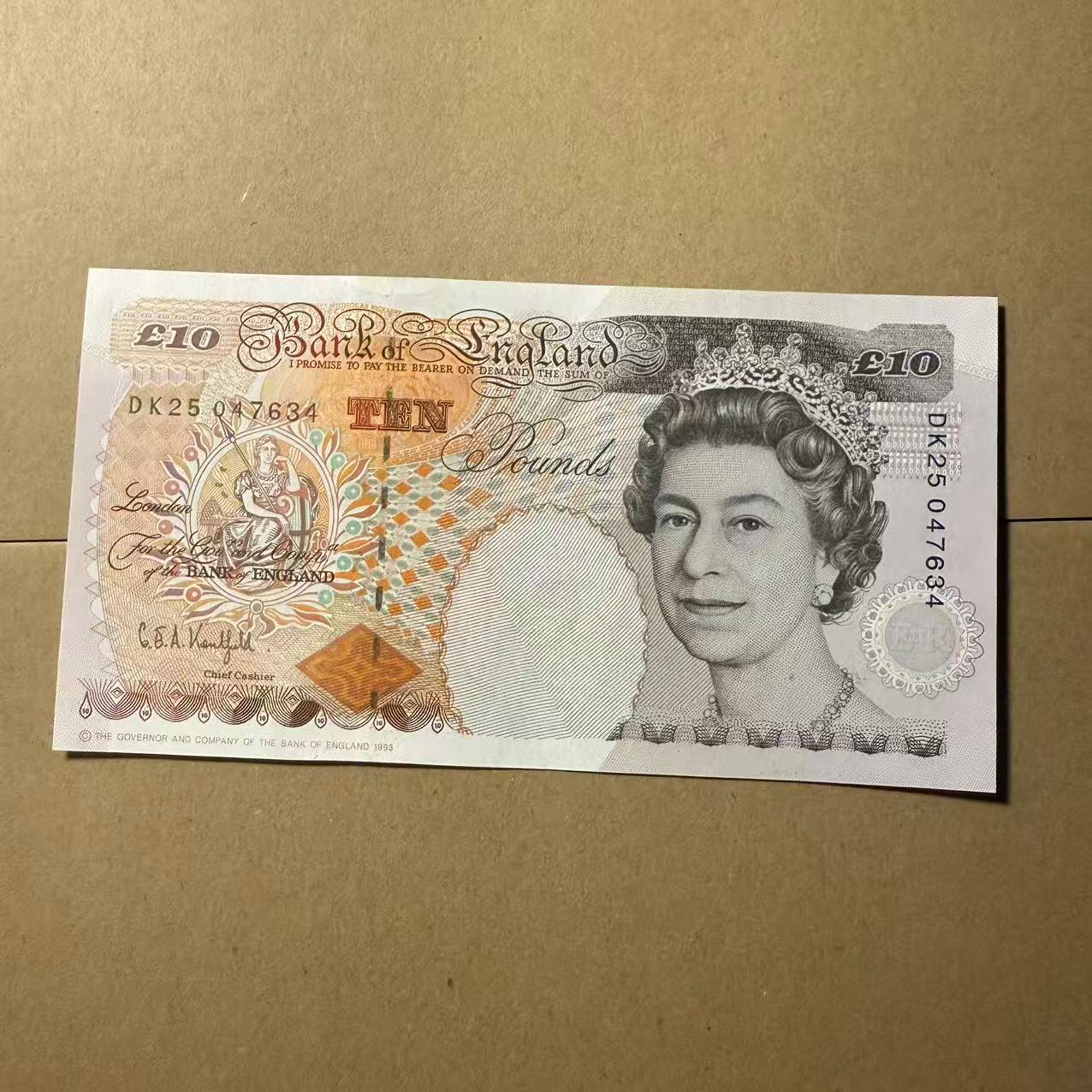 【礼羽收藏】🌏世界钱币拍卖第102期 英国1993年 10镑 全新unc-