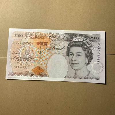 【礼羽收藏】🌏世界钱币拍卖第102期 - 英国1993年 10镑 全新unc-