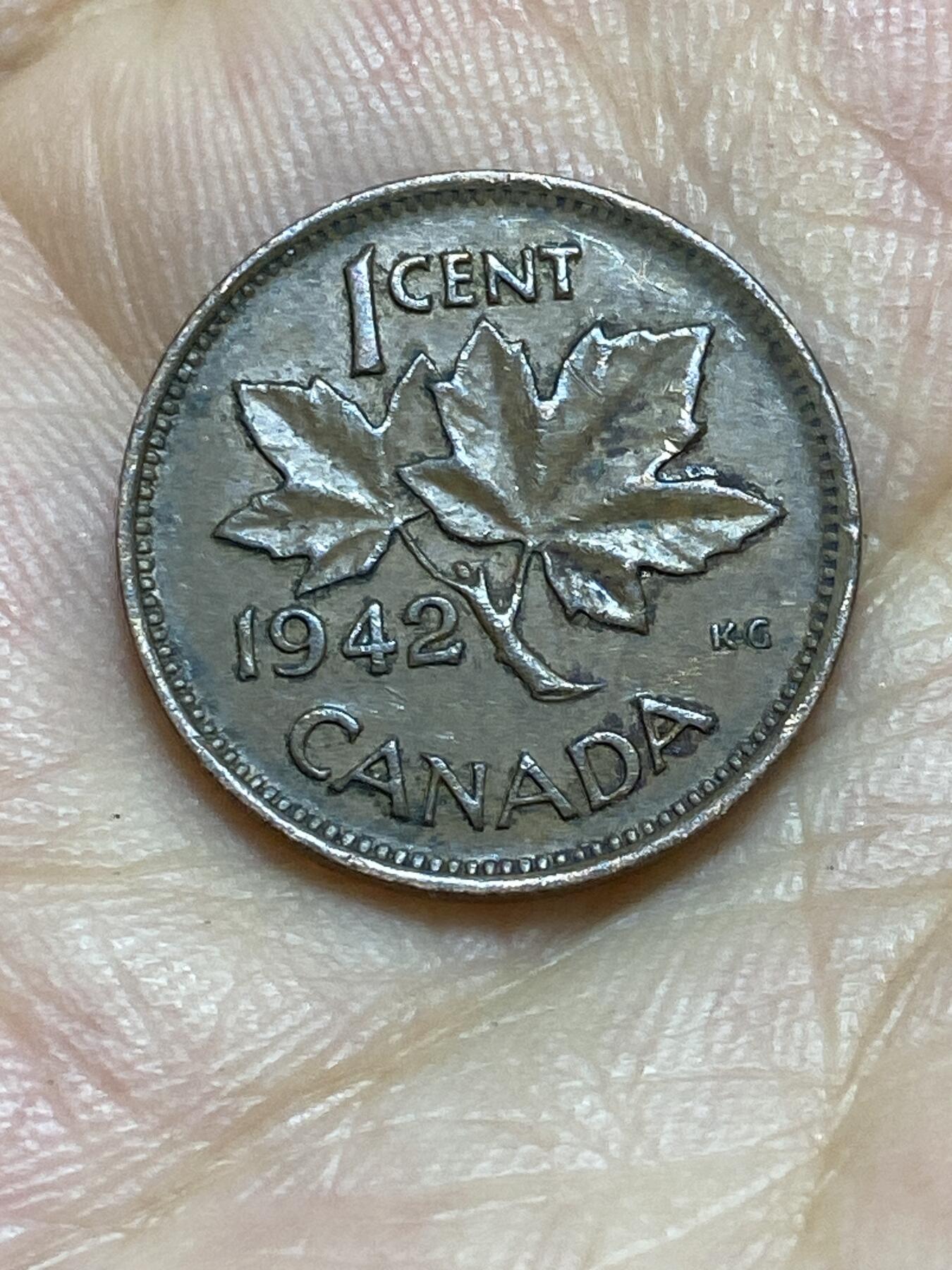 2025年第八十五场(总第一百一十一场）外国好品散币(免佣金) 加拿大🇨🇦1942年1分(乔治六世第一版)