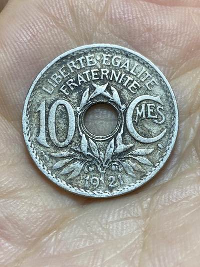 2025年第八十五场(总第一百一十一场）外国好品散币(免佣金) - 法国🇫🇷1921年10生丁