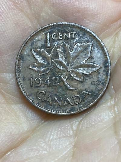 2025年第八十五场(总第一百一十一场）外国好品散币(免佣金) - 加拿大🇨🇦1942年1分(乔治六世第一版)