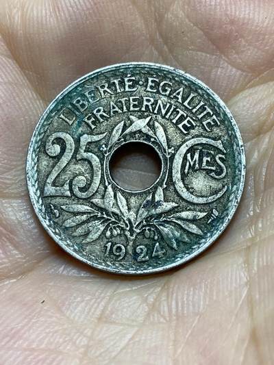 2025年第八十五场(总第一百一十一场）外国好品散币(免佣金) - 法国🇫🇷1924年25生丁