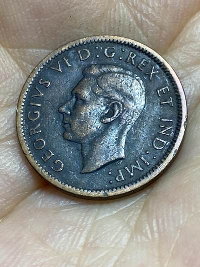 2025年第八十五场(总第一百一十一场）外国好品散币(免佣金) - 加拿大🇨🇦1940年1分(乔治六世第一版)
