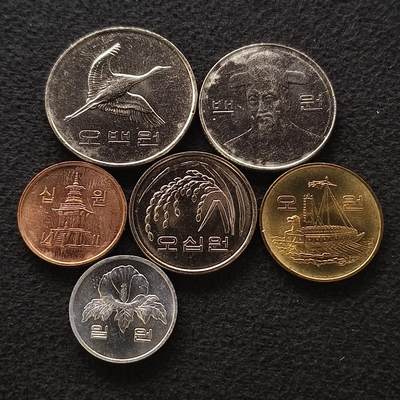 【全场包邮】纯粹捡漏拍457场 - 韩国各年份6枚套币