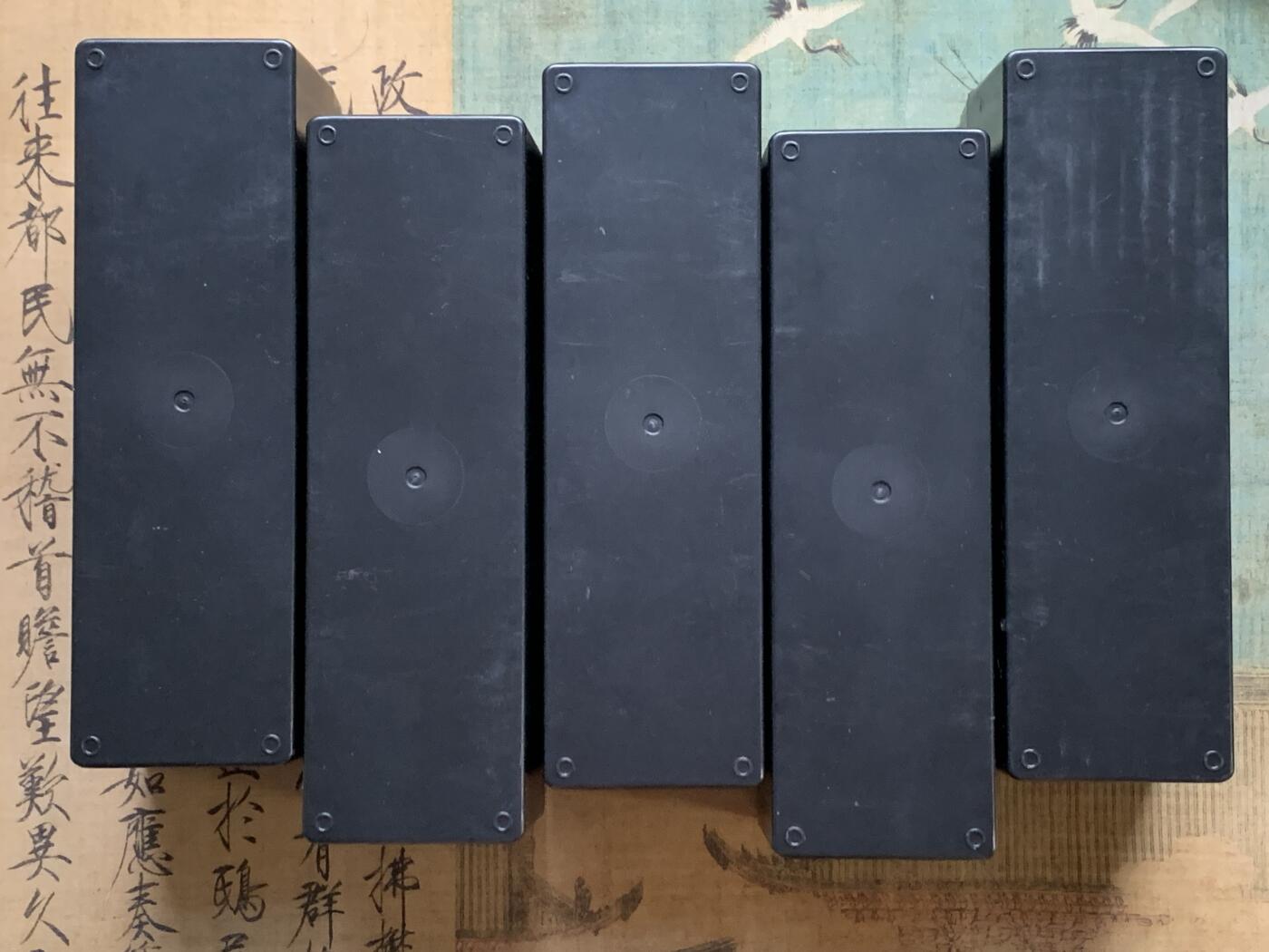 《竞宝斋》第415场 周日，周一，2场连拍 （全场包邮） 五个一组 PCGS评级币大号正版收纳盒（每个可装20枚PCGS评级币）黑色