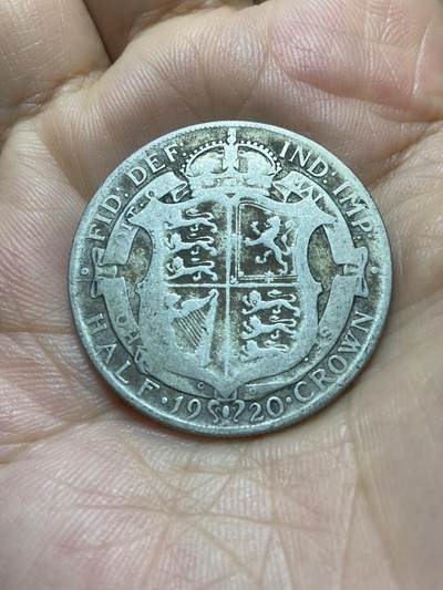 2025年第八十五场(总第一百一十一场）外国好品散币(免佣金) - 英国🇬🇧1920年半克朗银币(乔治五世第二版，500银)