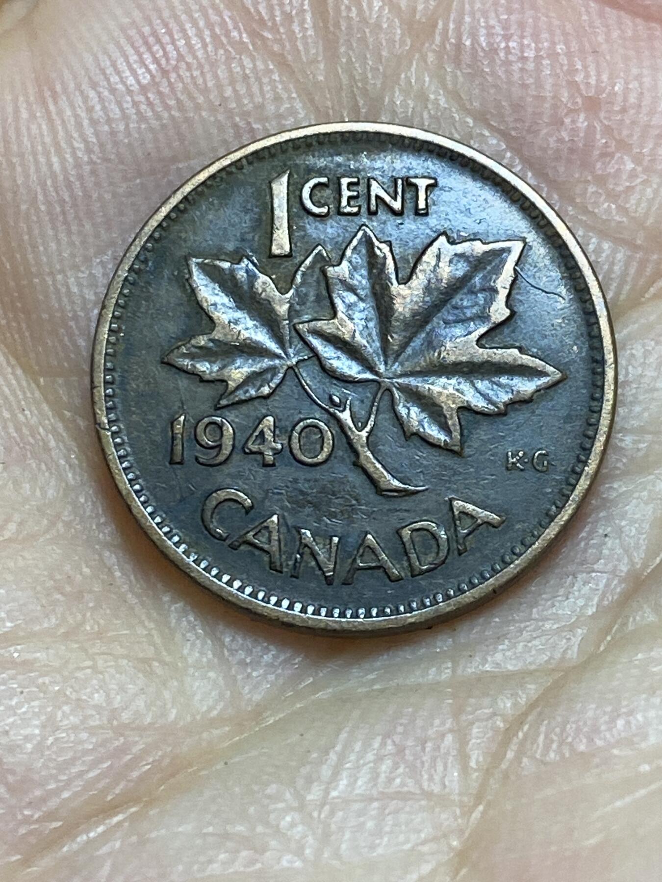 2025年第八十五场(总第一百一十一场）外国好品散币(免佣金) 加拿大🇨🇦1940年1分(乔治六世第一版)