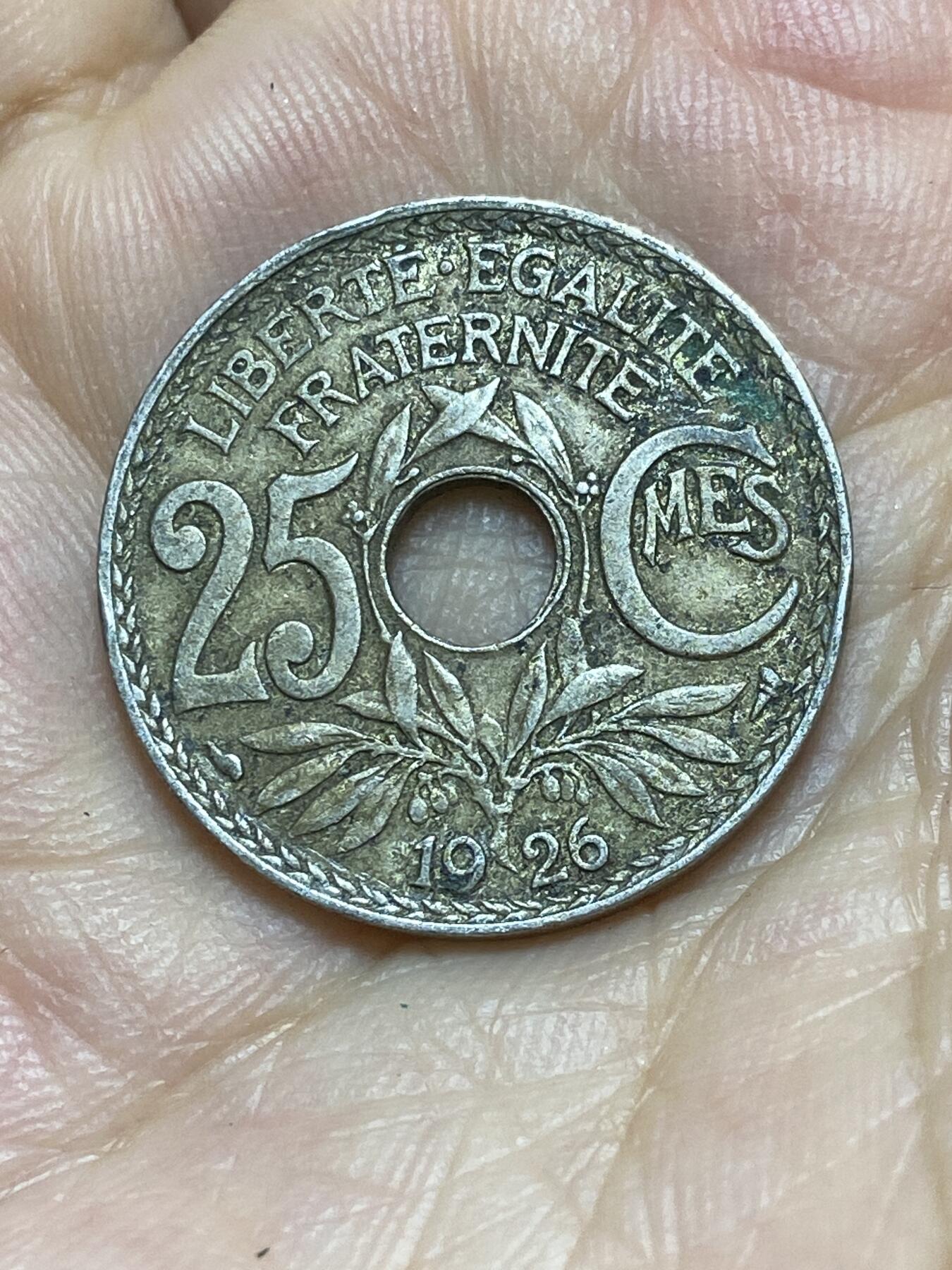 2025年第八十五场(总第一百一十一场）外国好品散币(免佣金) 法国🇫🇷1926年25生丁