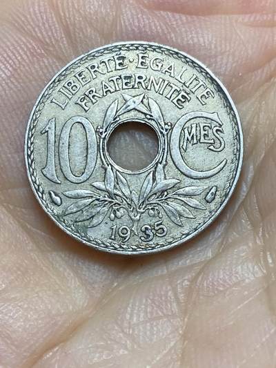 2025年第八十五场(总第一百一十一场）外国好品散币(免佣金) - 法国🇫🇷1935年10生丁