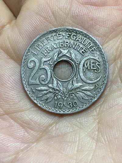 2025年第八十五场(总第一百一十一场）外国好品散币(免佣金) - 法国🇫🇷1930年25生丁