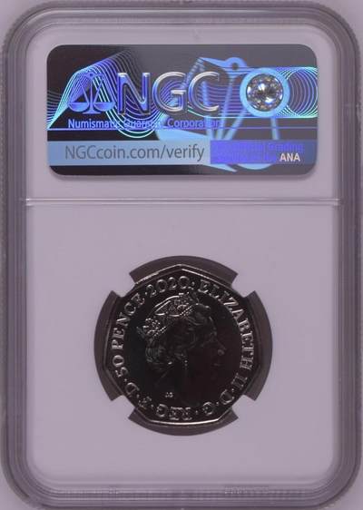 S&S Numismatic世界钱币-拍卖 第126期  英国2020年 东京奥运会代表队 50便士纪念币 NGC MS69 