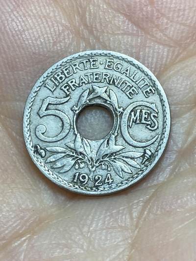 2025年第八十五场(总第一百一十一场）外国好品散币(免佣金) - 法国🇫🇷1924年5生丁